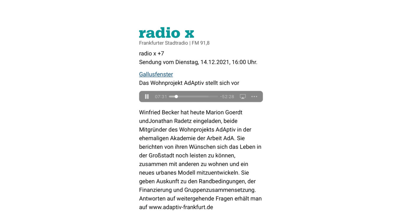 14.12.2021 AdAptiv zu Gast bei radio x